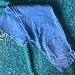 BDG wide leg raw hem jeans